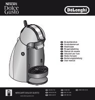 NESCAFÃ DOLCE GUSTO BrukerhÃ¥ndbok AnvÃ¤ndarmanual ...