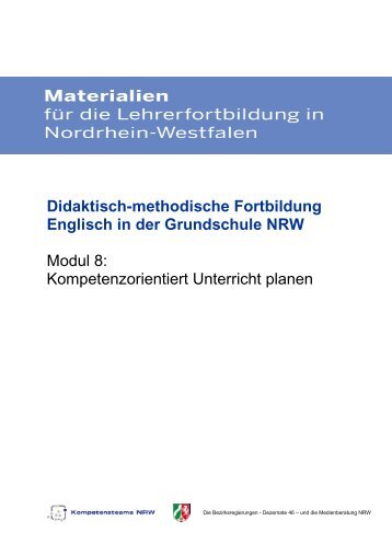 Modul 8 Kompetenzorientiert Unterricht planen - Standardsicherung ...