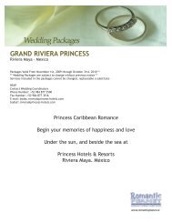 GRAND RIVIERA PRINCESS - Romantic Planet Vacations