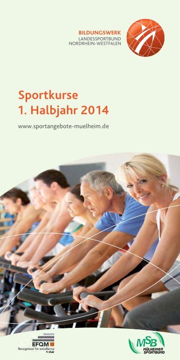 Sportkurse 1. Halbjahr 2014 - Mülheimer Sportbund