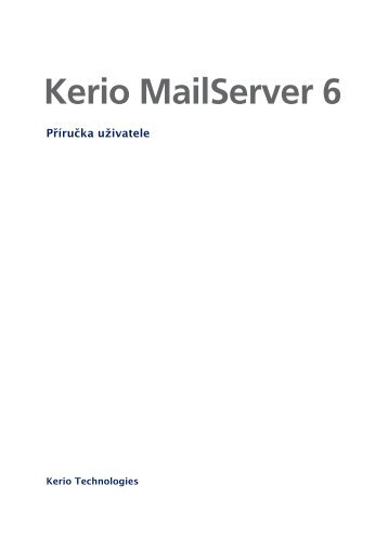 Kerio MailServer 6 - Kerio Software Archive