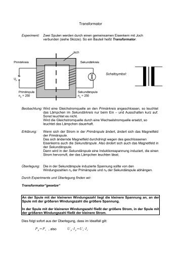 Transformator Pp=Ps