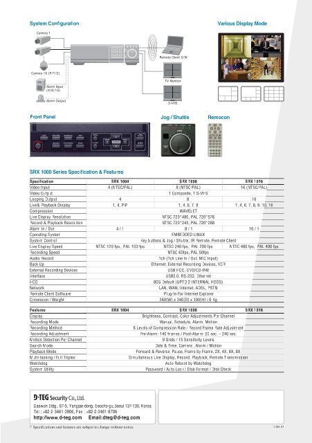 SRX 1000 Series - Data Control Technologies