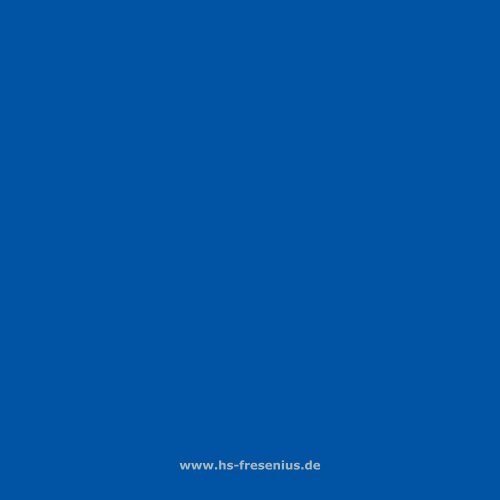 LOGISTICS & RETAIL - Hochschule Fresenius