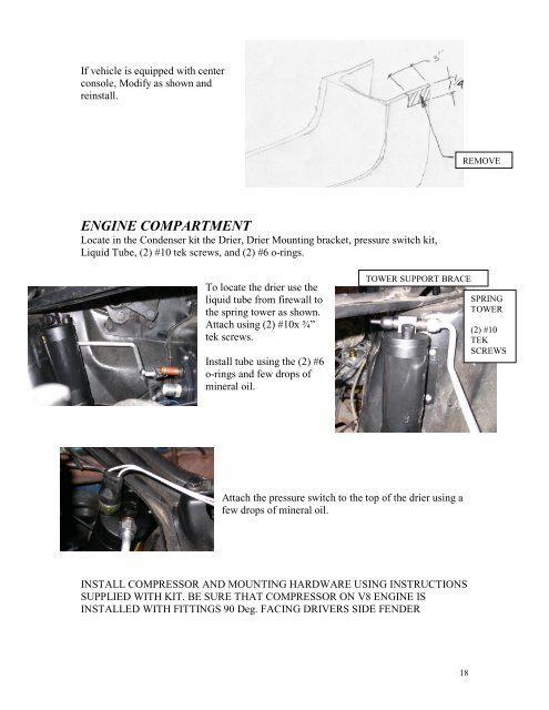 Instructions - Classic Auto Air