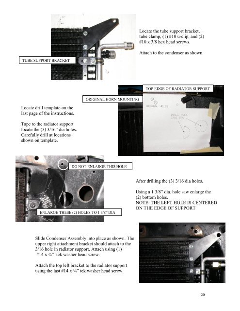 Instructions - Classic Auto Air