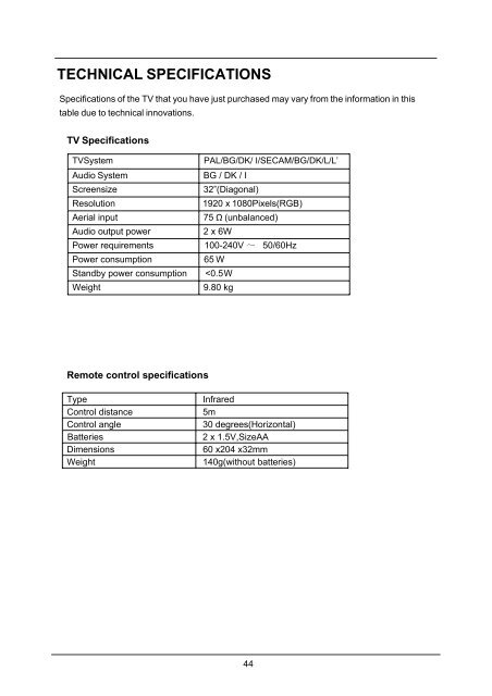 Download C32100FIPTV.pdf - Cello