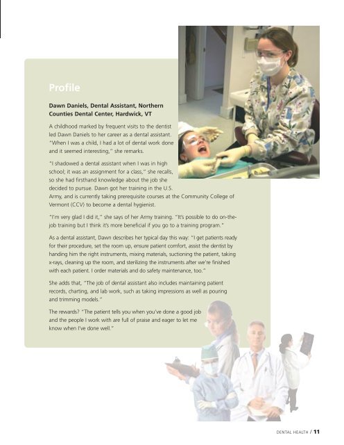 Health Careers - College of Medicine - University of Vermont