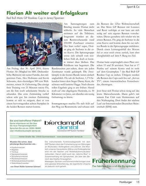 Homburger 02 2010 - Medienverlag Rheinberg | Oberberg