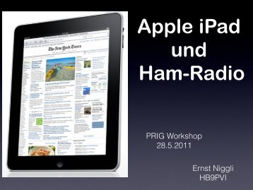 Apple iPad und Ham-Radio - Prig