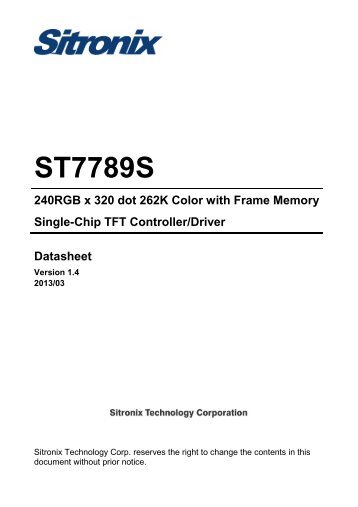 ST7789S - Display Future