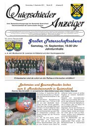 Großer Patenschaftsabend - Gemeinde Quierschied