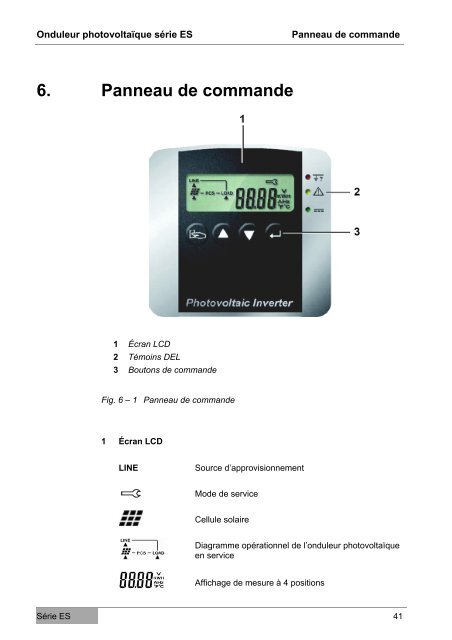 Onduleur photovoltaïque série ES ES2200 / ES3300 ... - Effekta