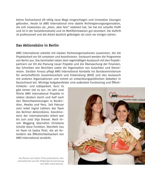 Jahresbericht 2007 - AWO international