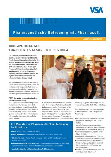 Pharmazeutische Betreuung mit Pharmasoft - Awinta GmbH
