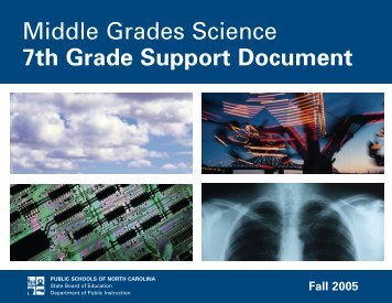Middle Grades Science 7th Grade Support Document