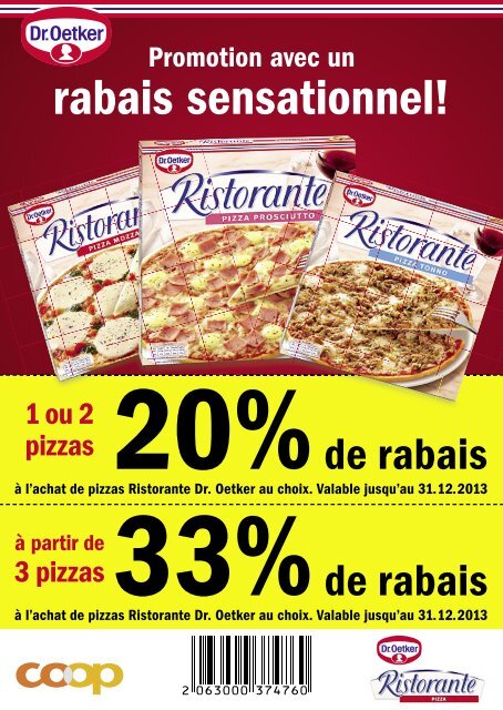 Coupon de rabais pour Dr. Oetker Pizza Ristorante (625 KB)