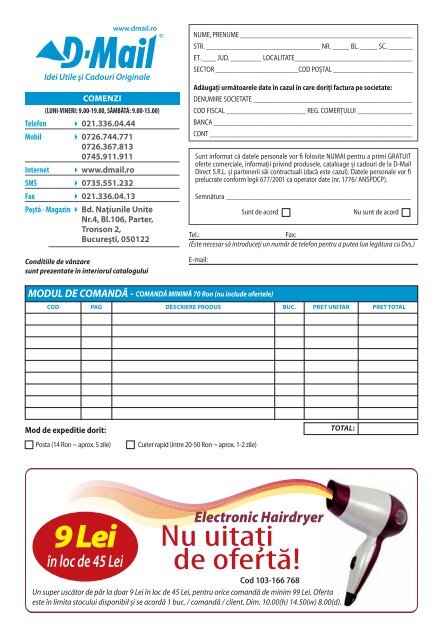 Catalog D-Mail Idei utile si cadouri originale-1.pdf - TotulRedus.ro