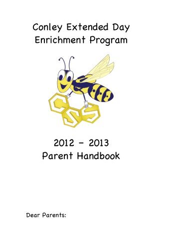 2012-2013 Extended Day Handbook - Conley Elementary School