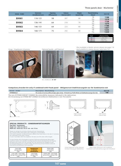 Samo Preisliste 2013 - Duschking