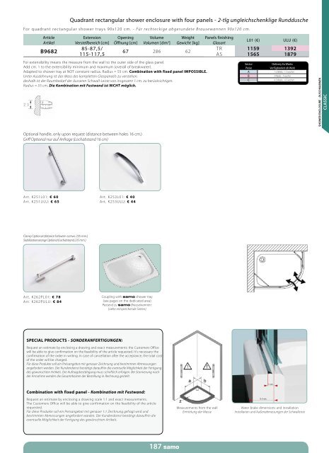 Samo Preisliste 2013 - Duschking