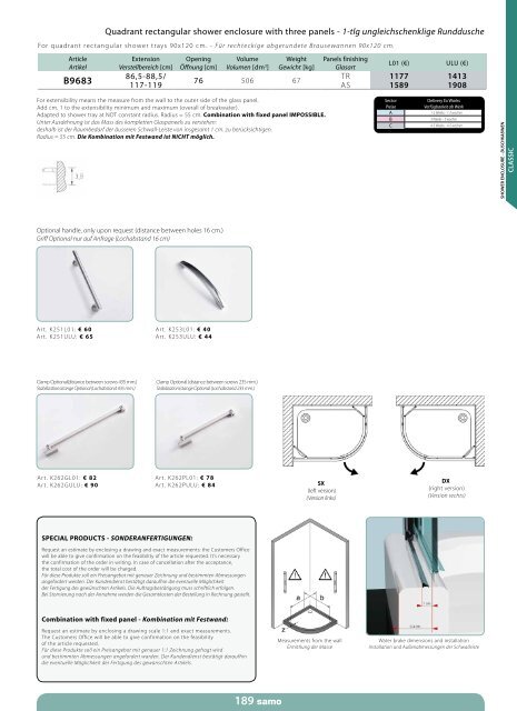 Samo Preisliste 2013 - Duschking