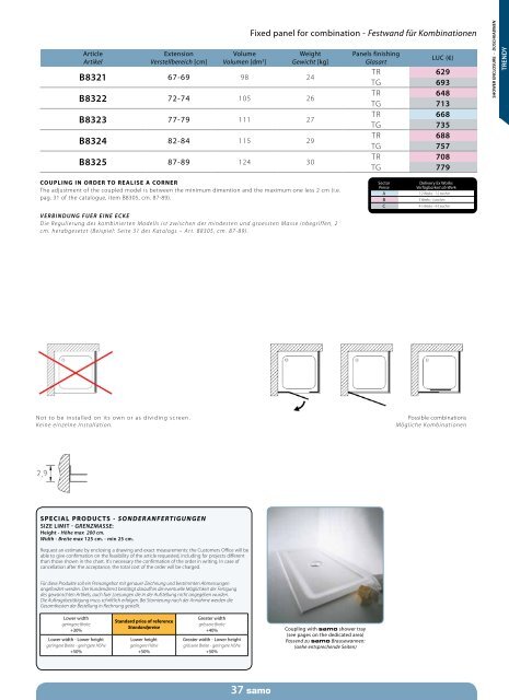 Samo Preisliste 2013 - Duschking