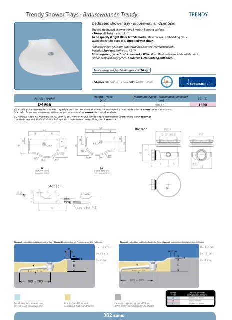 Samo Preisliste 2013 - Duschking