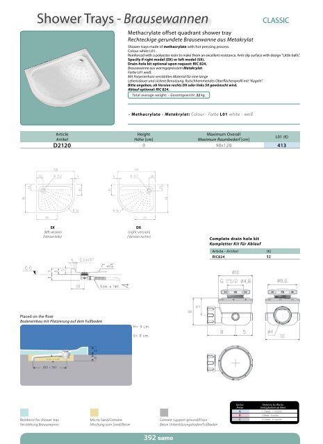 Samo Preisliste 2013 - Duschking