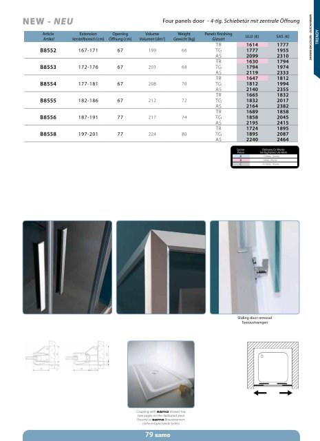 Samo Preisliste 2013 - Duschking