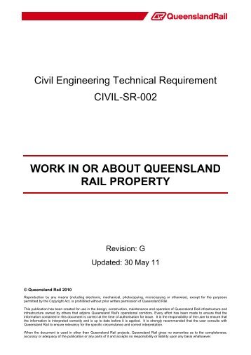 CIVIL-SR-002 - Queensland Rail