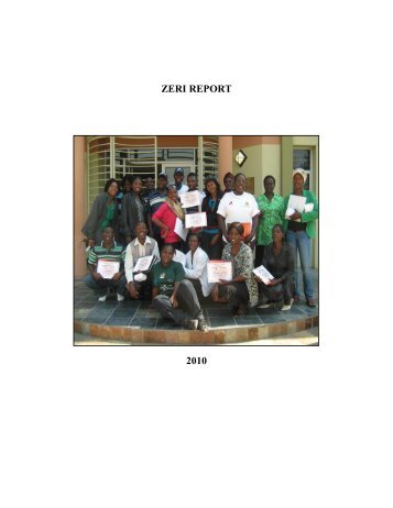 Annual Report 2010 - University of Namibia