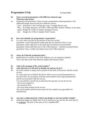 FAQs - E-LAB Computers