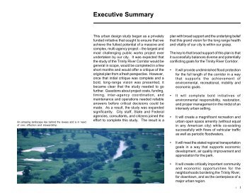 Executive Summary - Trinity River Corridor Project