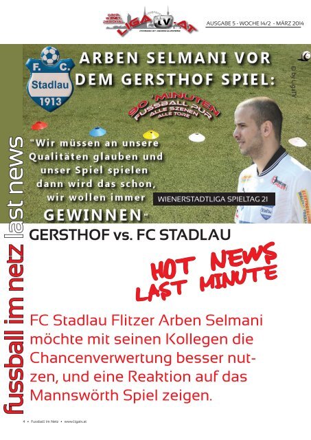 fussball im netz -Ausgabe 2014 März Woche 14/2 Nr.5
