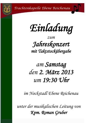 Einladung 2013