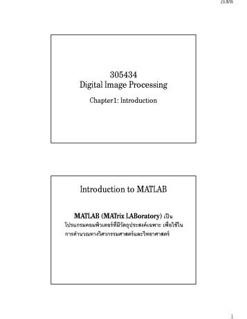 305434 305434 DIGITAL IMAGE PROCESSING Introduction to ...