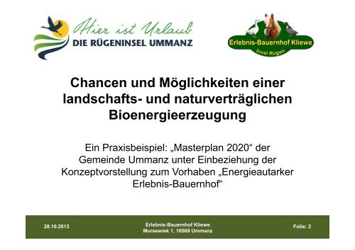 Holger Kliewe: Konzept energieautarker Erlebnis-Bauernhof. Bürger ...