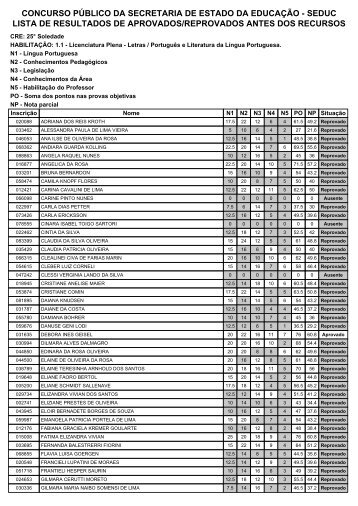 CRE 25 - Secretaria de EducaÃ§Ã£o do Estado do Rio Grande do Sul