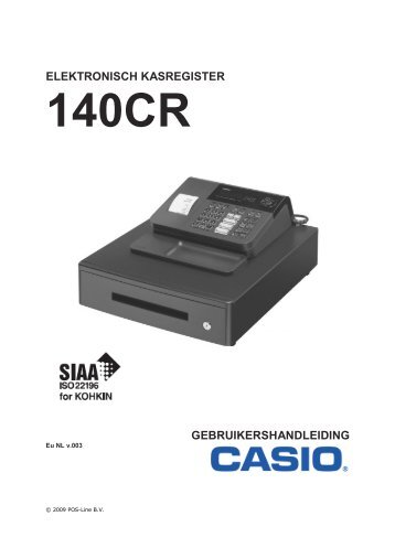 Casio 140CR Handleiding - Pointofsale.nl