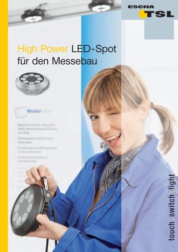 High Power LED-Spot fÃ¼r den Messebau - Logo ESCHA TSL GmbH