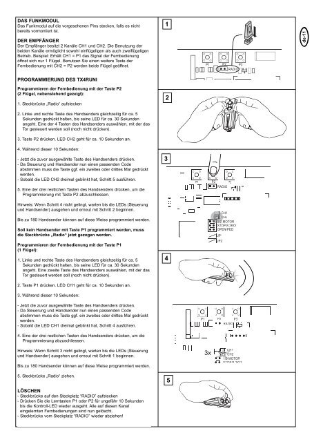 Mechanische & elektrische Installation HC624ML ... - Chamberlain