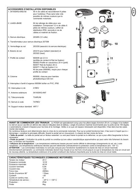 Mechanische & elektrische Installation HC624ML ... - Chamberlain