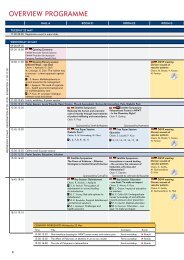 OVERVIEW PROGRAMME - EWMA conference 2012