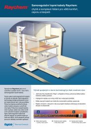 Samoregulační topné kabely Raychem - Elektrické podlahové topení