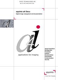 aquinto a4i Docu applications for imaging - Excel Technologies, Inc.