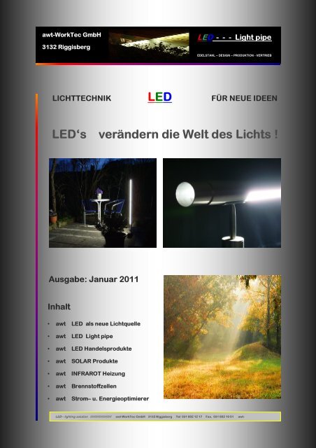 LED Licht-Technik - Awt-worktec GmbH
