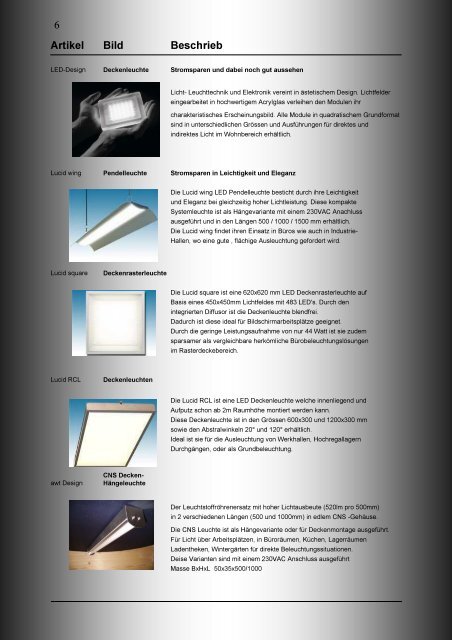 LED Licht-Technik - Awt-worktec GmbH