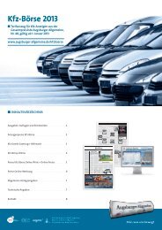 Kfz-Börse 2013 - Augsburger Allgemeine | Mediadaten