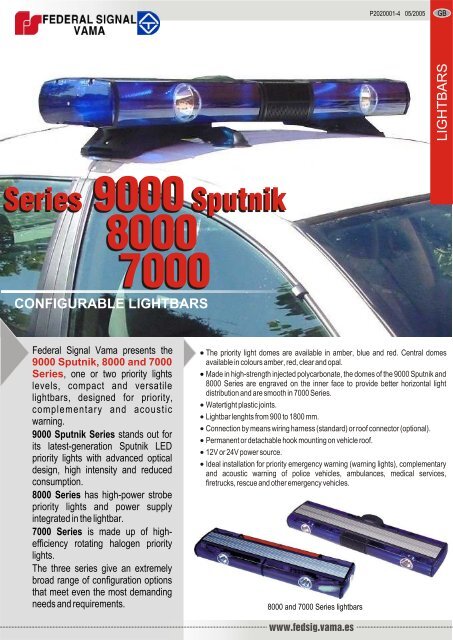 7000, 8000 & 9000 Lightbar - Emergency Vehicle Solutions